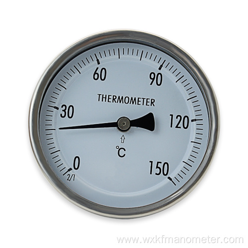 high temperature industrial bimetal thermometer